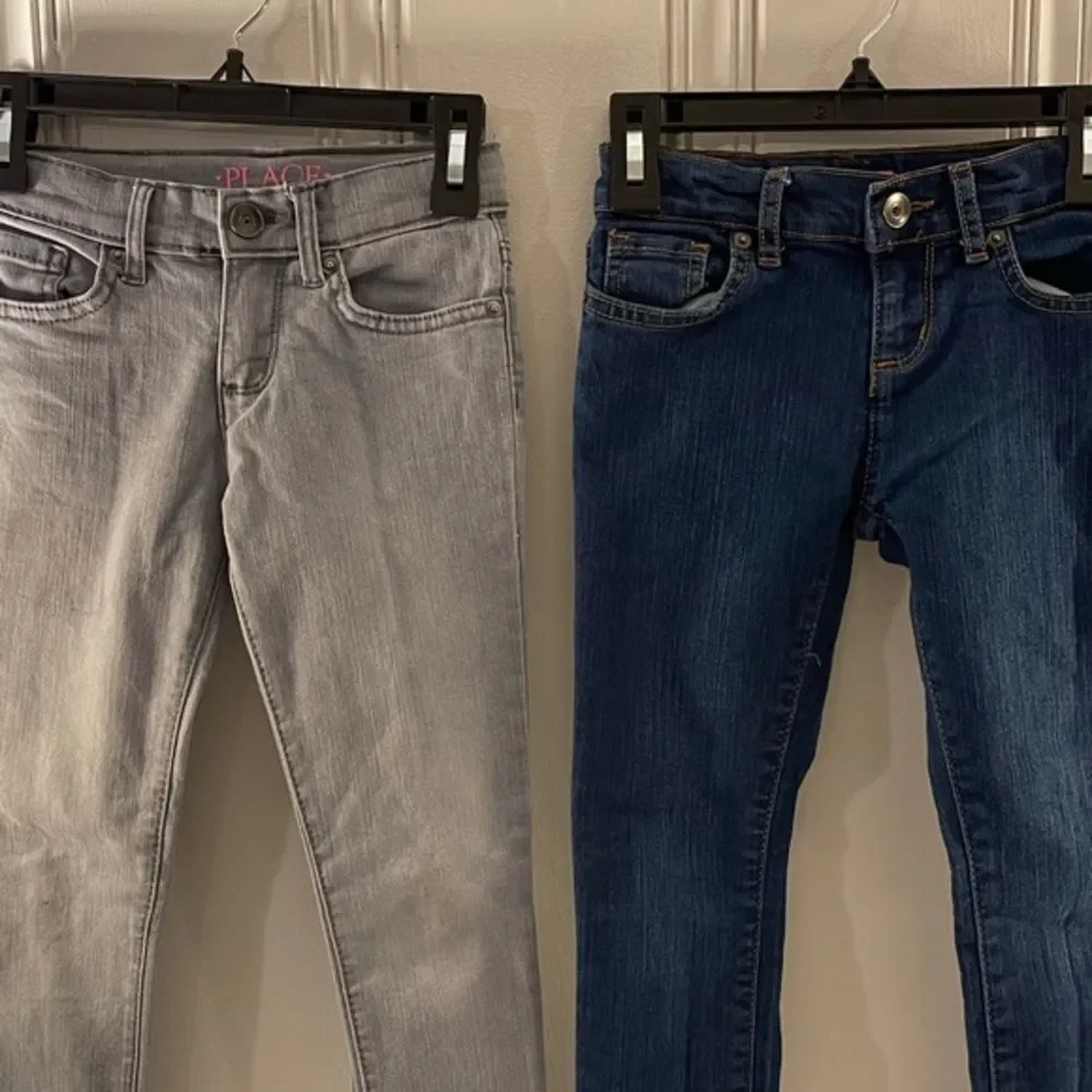 2 Pair The Children’s Place Girls‎ Skinny Jeans Adjustable Waist Size 6Slim